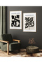 Double Wooden Framed Painting, 2 Piece Poster Painting, Ikili082-30X40 - 2