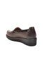 Brown Genuine Leather Women's Casual Shoes - 4
