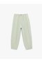 Modal Fabric Elastic Waist Tie Pocket Balloon Fit Pants - 3