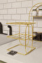 Gold Metal 2 Tier Plate Rack – Countertop Kitchen Organizer Rack Stand Organizer - 3