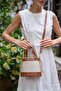 Canvas-Tan Women's Bohemian Style Bucket Hand and Shoulder Bag - 4