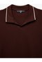 Contrast Detailed Cotton Pique Fabric Short Sleeve Slim Fit Polo Neck T-Shirt - 5