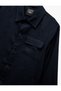 Long Sleeve Buttoned Linen Shirt Jacket with Flap Pocket Detail - 5