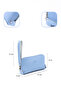 Blue Shk222 Faux Leather, Zippered, 4 Compartments, Strap Phone Wallet and Handbag - 4