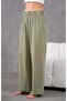 Women's Linen Elastic Waist Comfortable Wide Leg Trousers - 5