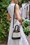 Canvas- Black Women's Bohemian Style Bucket Hand and Shoulder Bag - 7
