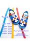 Orthopedic Men's First Step Baby and Kids Sandals Convertible S. Gcmcbr2415 White Cobalt Blue Orange - 5