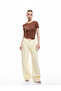 Crop Crew Neck Short Sleeve Slim Fit Basic Women's T-Shirt - 2