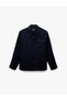 Long Sleeve Buttoned Linen Shirt Jacket with Flap Pocket Detail - 3