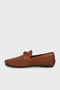 Genuine Leather Bow and Stitching Detailed Loafer Shoes Men's Shoes - 3