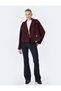 Double Breasted Collar Lined Button Pocket Detailed Oversize Jacket - 2