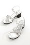 Mia100-Tpk-1117 Casual Stone Evening Dress Daily-Wedding-Leisure-Vacation Silver Heeled Shoes - 4