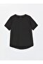 Xside Black Crew Neck Plain Short Sleeve Women's T-Shirt - 6
