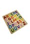 Parla Felt Covered Alphabet Puzzle, Turkish Alphabet, Wooden Insert-And-Remove Puzzle, Educational Puzzle, Letter Learning - 3