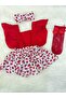 Watermelon Slopet Bandana and Red Net Socks Set