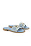 , Straw Women's Slippers 1511044Z5001 Blue - 2