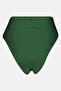 Women Ribbed Pull On Panty, Dark Green - 2