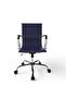 Modern UL UT-C031L Low Back PU Office Chair Ergonomic Chair Ideal for Home Office - Blue - 6