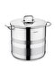 Korkmaz Aster 2 Deep Stainless Steel Stock Pot, 36 cm x 33 cm Size, Silver