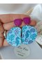 Steel Earrings Apparatus Marine Summer Theme Seahorse Starfish Oyster Handmade Polymer Clay Earrings - 5