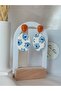 Steel Earring Apparatus Evil Eye Eye Handmade Polymer Clay Women's Earrings Blue Orange White Colorful - 7