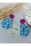 Steel Earrings Apparatus Marine Summer Theme Seahorse Starfish Oyster Handmade Polymer Clay Earrings - 6