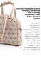 Monogram Printed Mink Shk205 جلد صناعي بسحاب ومقصورة واحدة وحزام قابل للتعديل لليد والذراع والكتف - 7