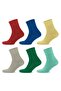 6-Piece Bamboo Premium Colorful - Seamless Boxed Breathable Classic Men's - Women's Socks 3560 - 7