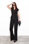 Black Basic Vest Trousers Suit Sh241 - 5