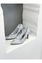 25Y4898 Stone Tul Detail 9cm Thin Heel Stiletto Shoes Women
