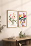 طقم طاولة MDF بإطار خشبي مكون من قطعتين مقاس 33 × 48 سم - موديل 4 - 2