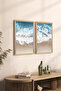 طقم طاولة MDF بإطار خشبي مكون من قطعتين مقاس 20 × 30 سم - موديل 7 - 2