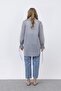 Women's Front Button Detailed Shirt - 10680Gml - Navy Blue - 4