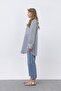 Women's Front Button Detailed Shirt - 10680Gml - Navy Blue - 5