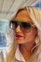 Women's Sandy Gold Detailed Square Vintage Sunglasses - 6
