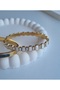 Vip Stainless Steel Gold Handcuff Bracelet - 3
