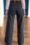Harmony Women's Lycra Stretchy Special Wide Leg Jeans, Palazzo Model Loose Cut Wide Leg