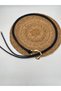 Navy Blue Gold Buckle Knot Detailed Women's Belt Jacket Belt Shirt Belt - 5