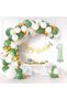 Sage Green Number Foil Cool Day Age Balloon Chain ​​Birthday Party Set Ornament