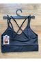 Sports Bustier with Back Detail and Double Cross Straps - 2