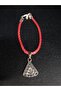 Women's Authentic "Allah" Written Leather Drawstring Silver Color Bracelet - 3