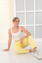 Relaxed Women's Comfortable Waist Elastic Pants - 6