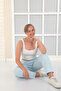 Relaxed Women's Comfortable Waist Elastic Pants - 4