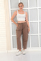 Relaxed Women's Comfortable Waist Elastic Pants - 5