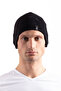 Black Fleece Unisex Beanie with Ears - 2