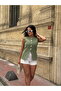 Women's Gold Button Detailed Linen Vest - 3