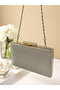 Laser Patterned Gold Gold Dore Color Women's Evening Dress Bag Wedding Engagement Graduation - 5