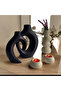 Platinum 5 Piece Modern Decorative Vase & Candle Holder Set |   Large Size Living Room & Office Decor - 5