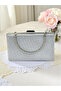 Dot Patterned Color Women's Evening Dress Bag - 4