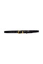 100% Genuine Leather Gold Color Suit Bridge Black Women's Belt 2cm Fits All Clothes_Kare-Gold - 7